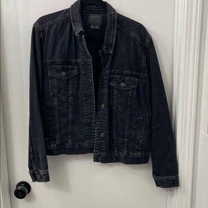 American Eagle Outfitters Black Jean Jacket
